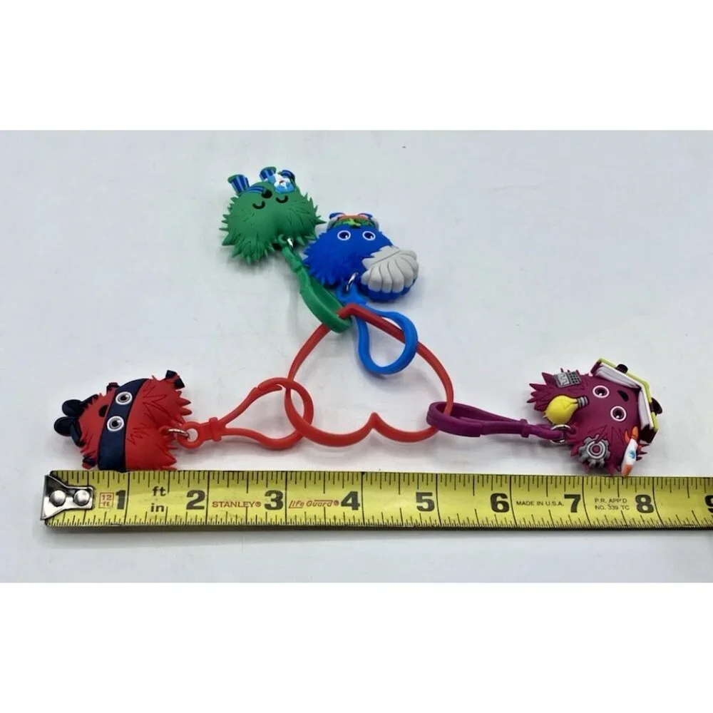 2023-2024 Kids Heart Challenge Keychains Lot of 4 with Wristband AHA School
